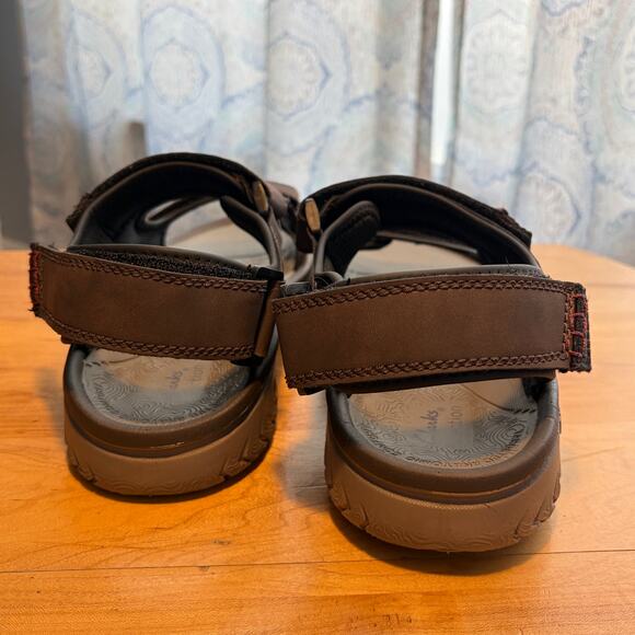Clark’s Collection Performance Sandals Men’s 13 Brown Adjustable Wesley Bay NWT main image 8